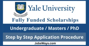 Yale University Scholarships 2026 (Fully Funded)