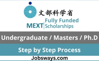 MEXT Scholarship – Japan (Fully Funded) 2026 - Application Process